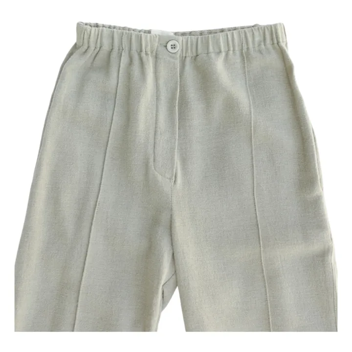 Pantalones Hassan de lino | Salvia- Imagen del producto n°5