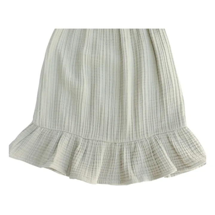 Claudia Organic Cotton Muslin Maxi Skirt | Sage- Product image n°4