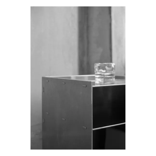 Table d'appoint Rivet box en aluminium