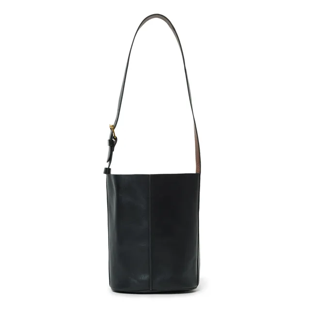 Saul Mini Leather Bag | Black