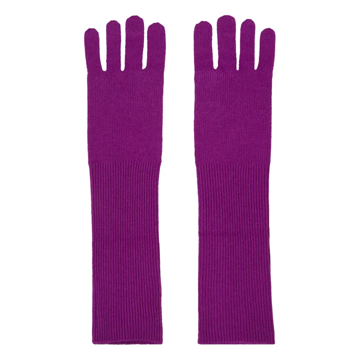 Sol Woollen Gloves | Purple- Product image n°0