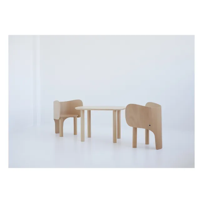 Mesa Elefante de madera de haya por Marc Venot