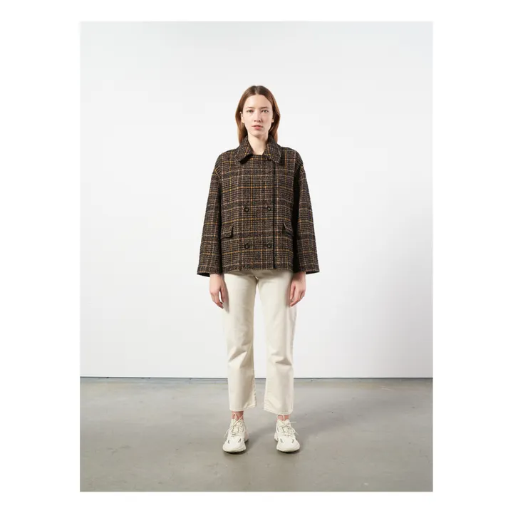 Veste Vienne Carreaux - Collection Femme  | Marron- Image produit n°1
