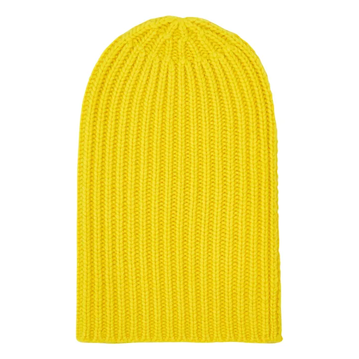Bonnet Sailor Cachemire | Jaune- Image produit n°0