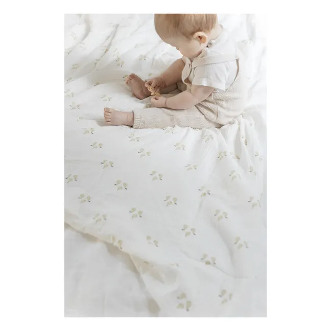 Lange d'emmaillotage en coton bio 120x120 cm | Pear