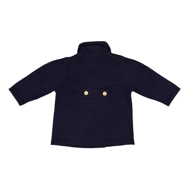 Violette Cashmere Coat | Navy blue