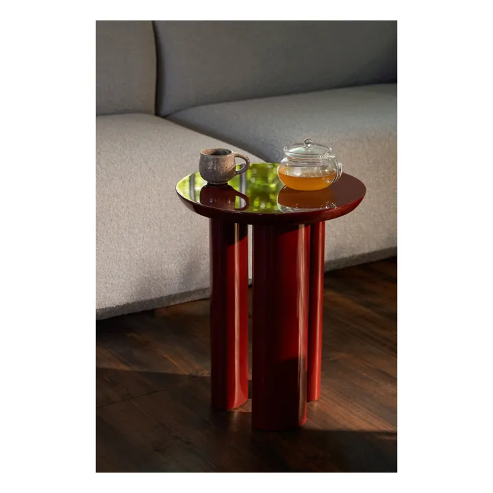 Table d'apoint Tung JA3 | Rouge foncé- Image produit n°1