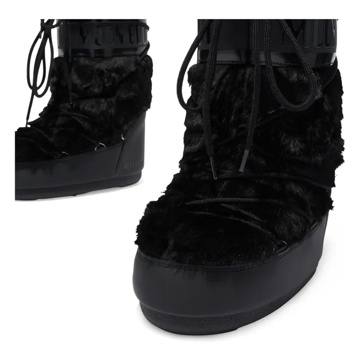 Moon Boot Icon Faux Fur | Noir- Image produit n°1