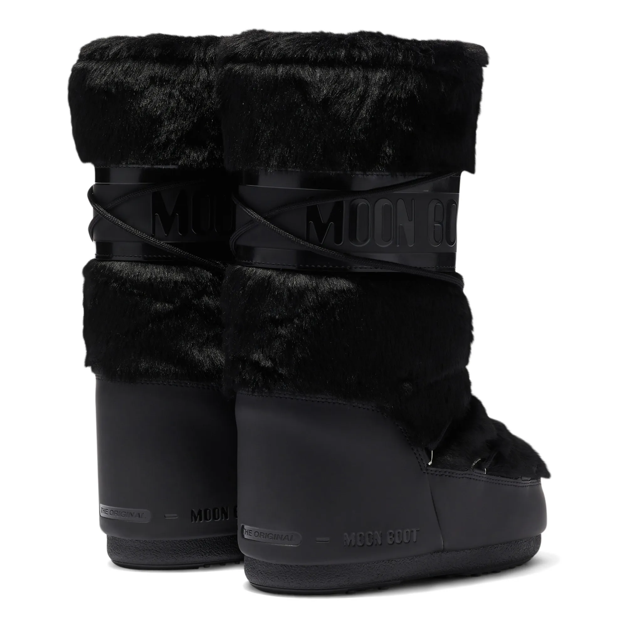 靴 Moon Boot Icon faux-fur  boots MOON BOOT Icon faux fur and faux leather snow boots | NET-A