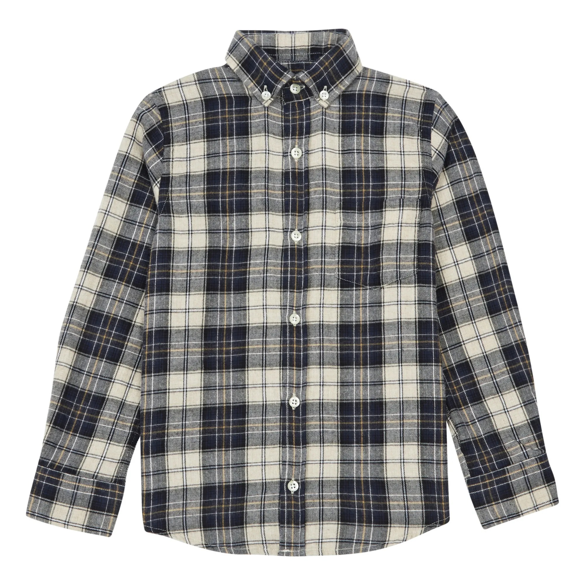 Hartford Navy Blue Pitt Elbow Shirt