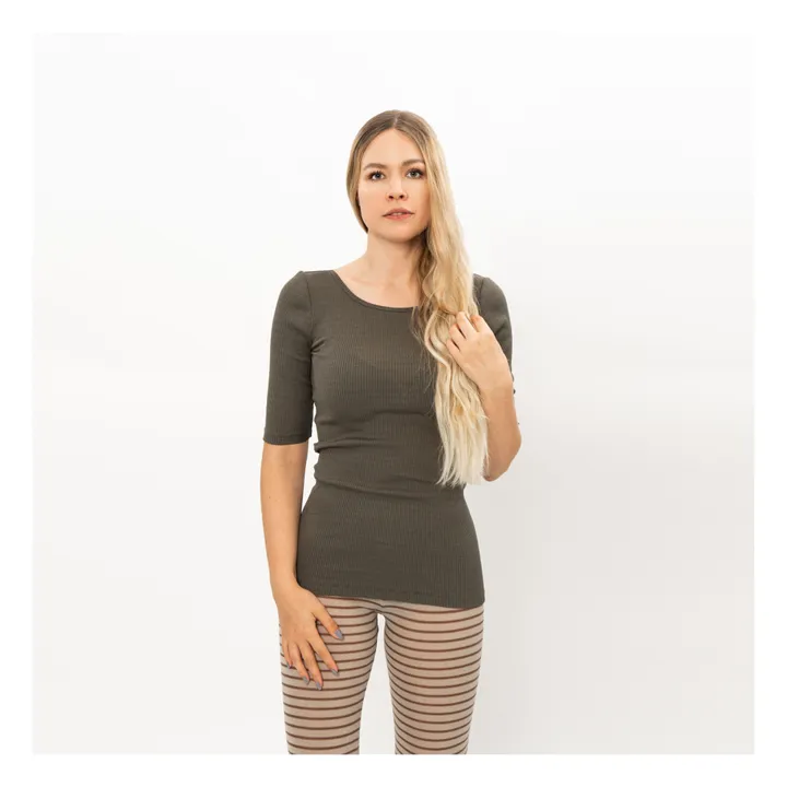Gym T-shirt - Women’s Collection -  | Khaki- Product image n°1