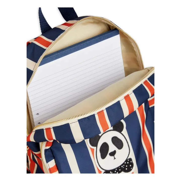 Mini Rodini Recycled Polyester Panda Backpack Navy blue