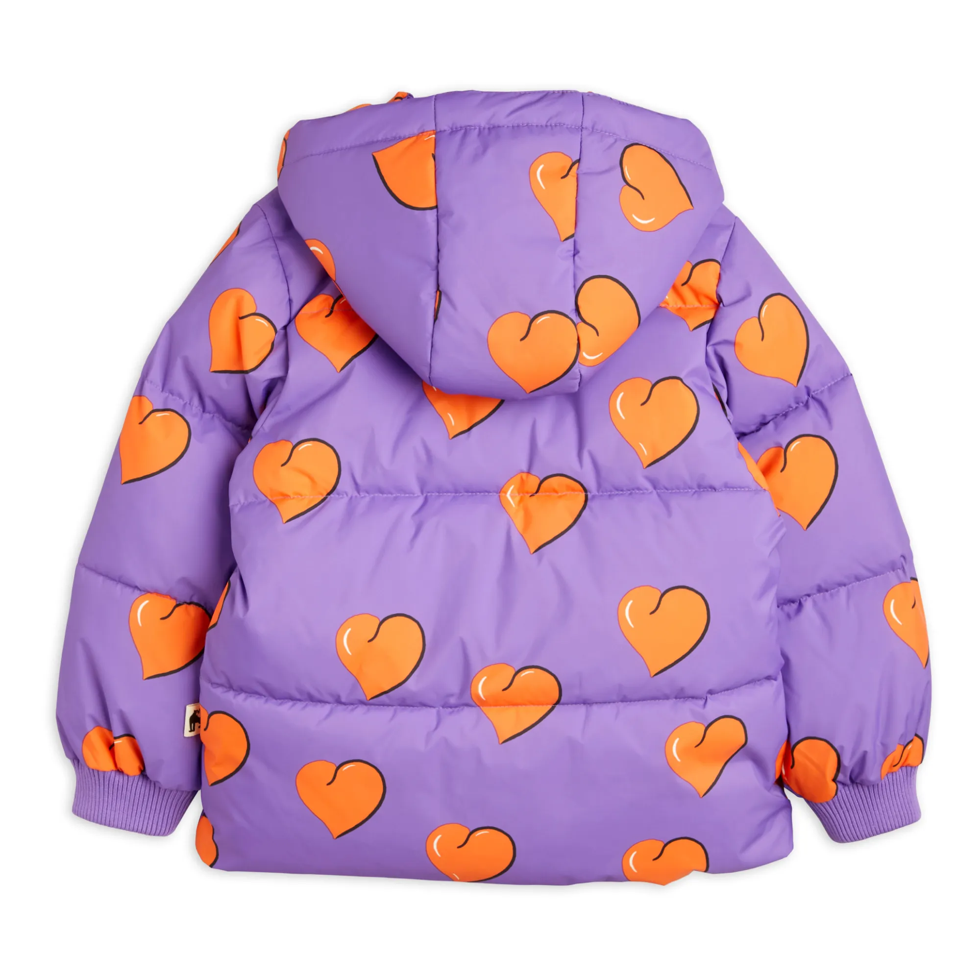 Mini Rodini - Recycled Polyester Heart Puffer Jacket - Purple