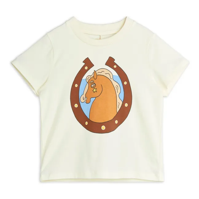 Organic Cotton Horse T-shirt | White
