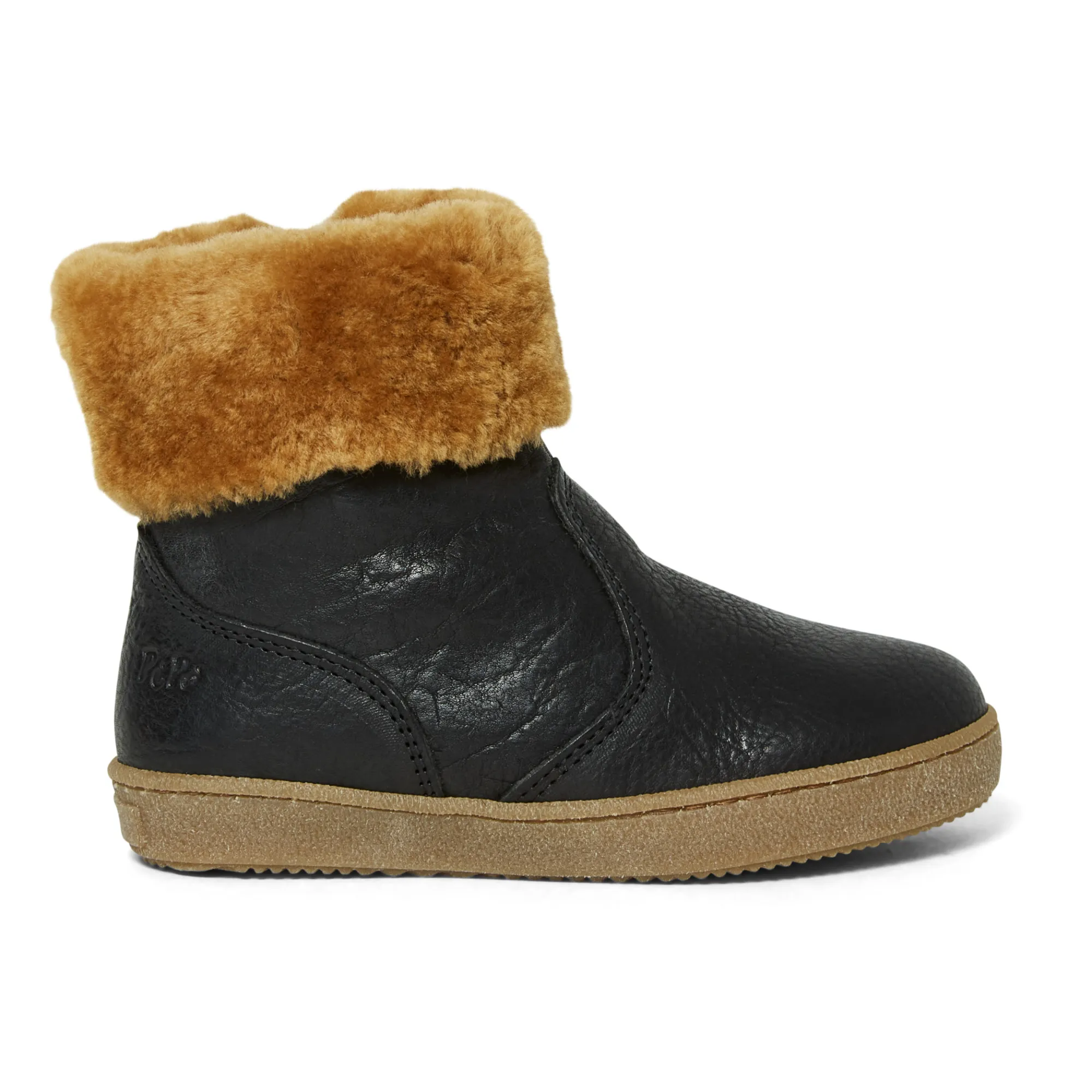 Pèpè Black Faux Fur Boots