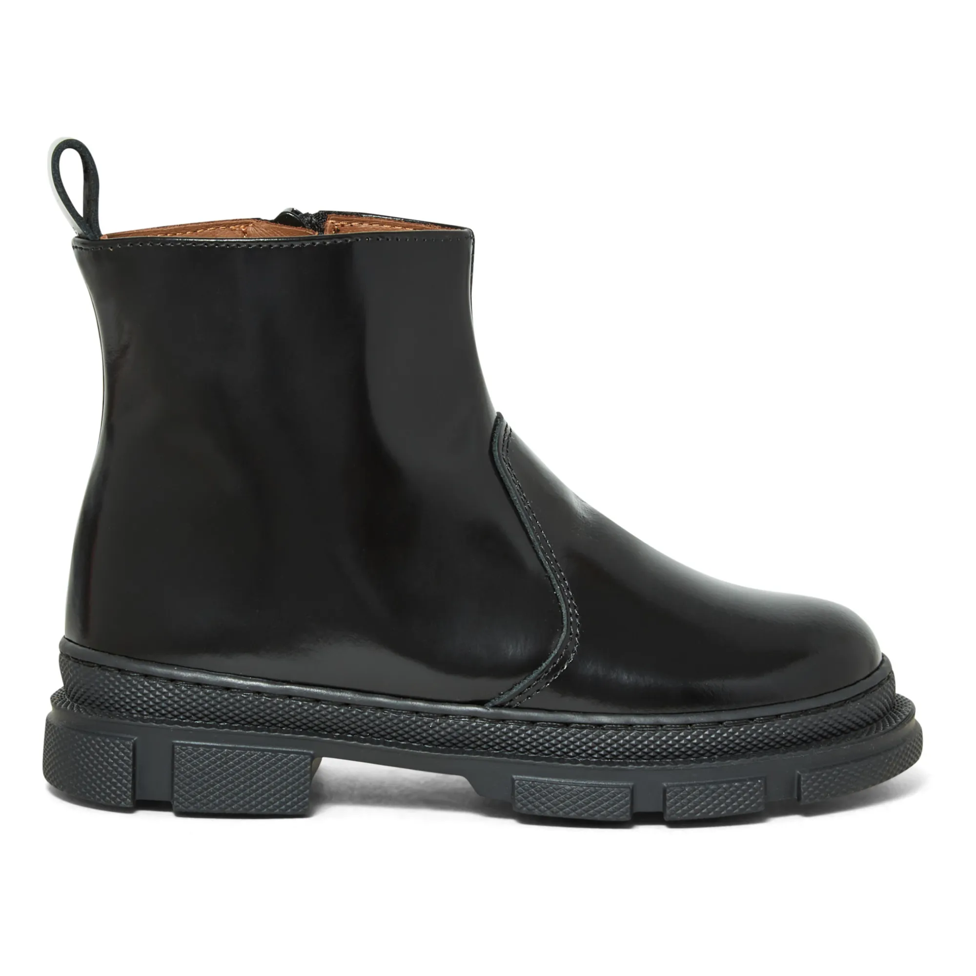 Pèpè Black Boots With Thick Soles