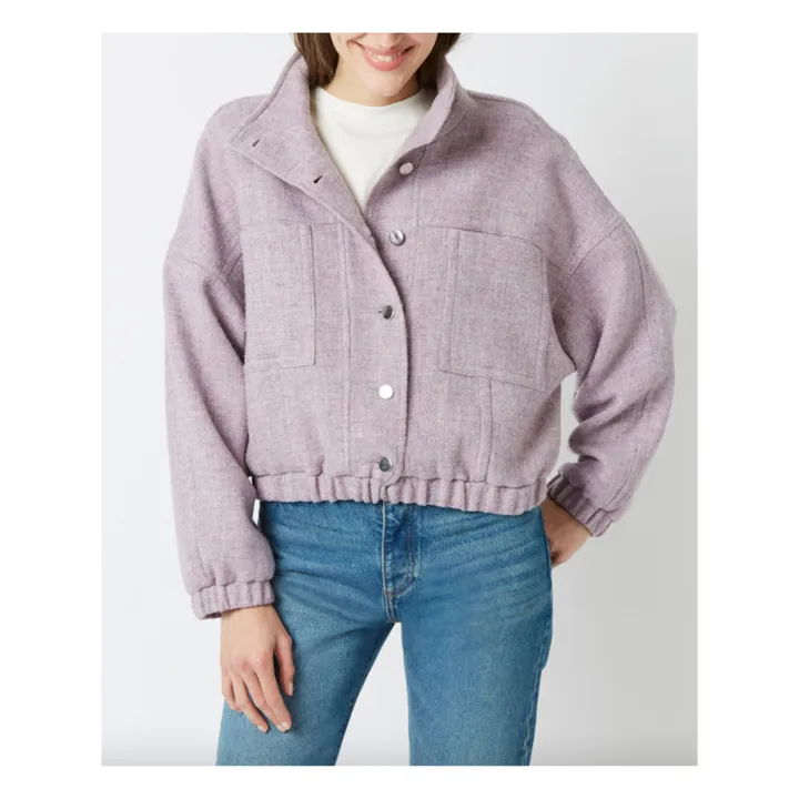 Abrigo de lana virgen Antoine Princess | Lila- Imagen del producto n°2