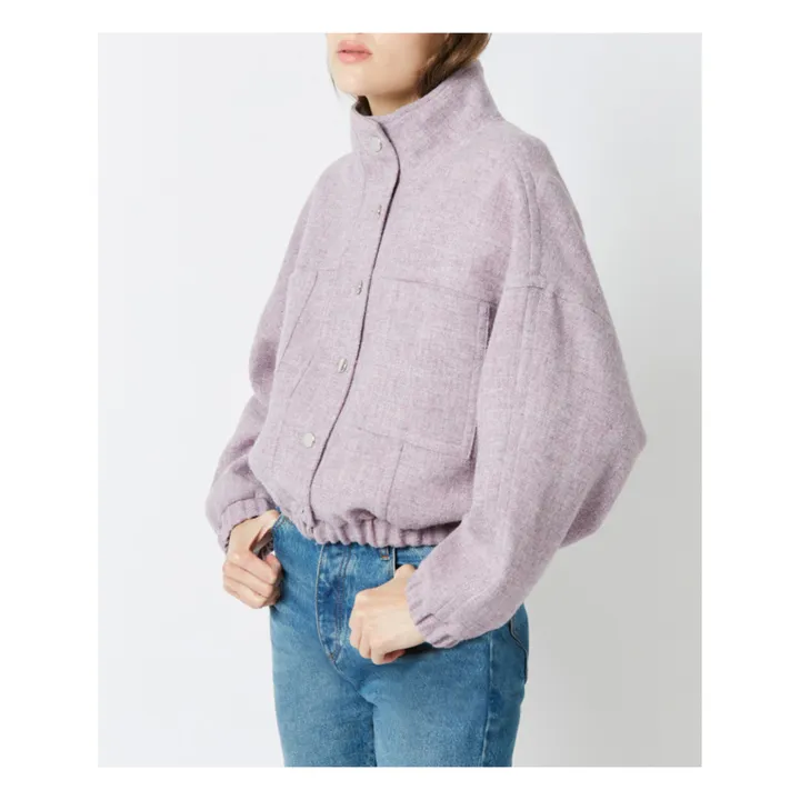 Abrigo de lana virgen Antoine Princess | Lila- Imagen del producto n°3