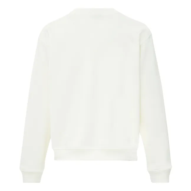 Louis Midnight Organic Cotton Sweatshirt | White