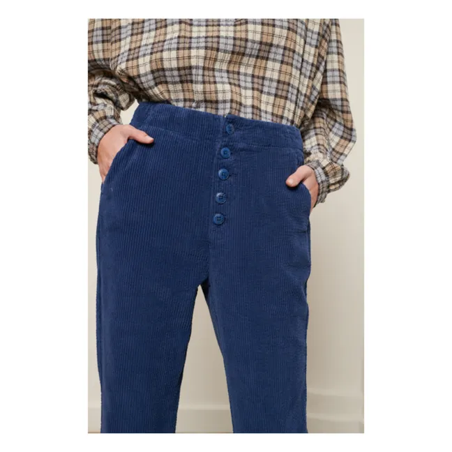 Patt Corduroy Trousers | Blue
