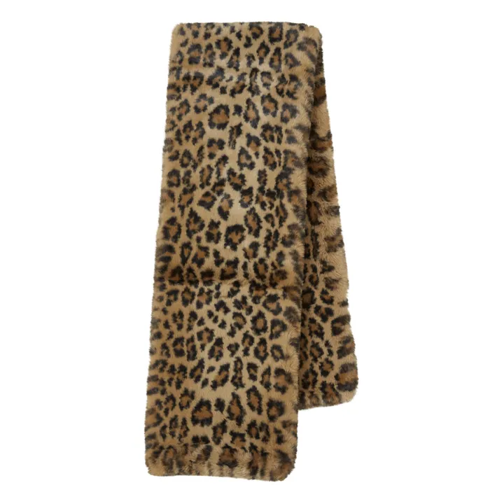 Bambi Faux Fur Scarf | Leopard- Product image n°0