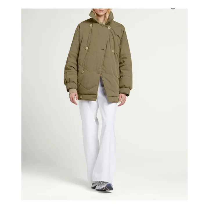 Shirley Quilted Jacket | Khaki- Product image n°1
