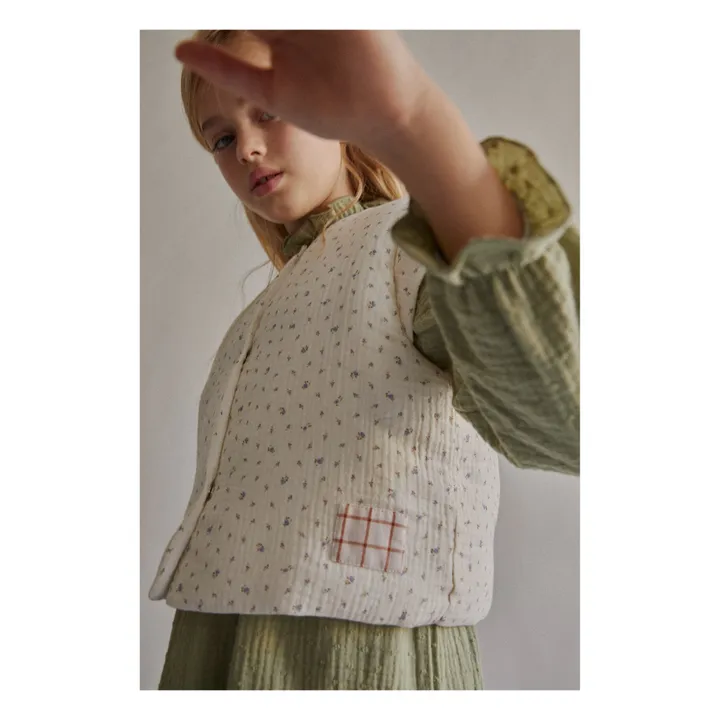 Lia Organic Cotton Vest | Ecru- Product image n°3
