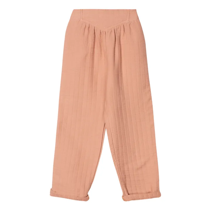 Agatha Organic Cotton Trousers | Dusty Pink- Product image n°0