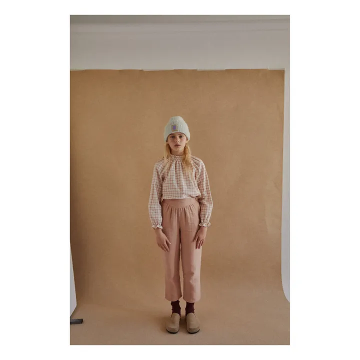 Agatha Organic Cotton Trousers | Dusty Pink- Product image n°1