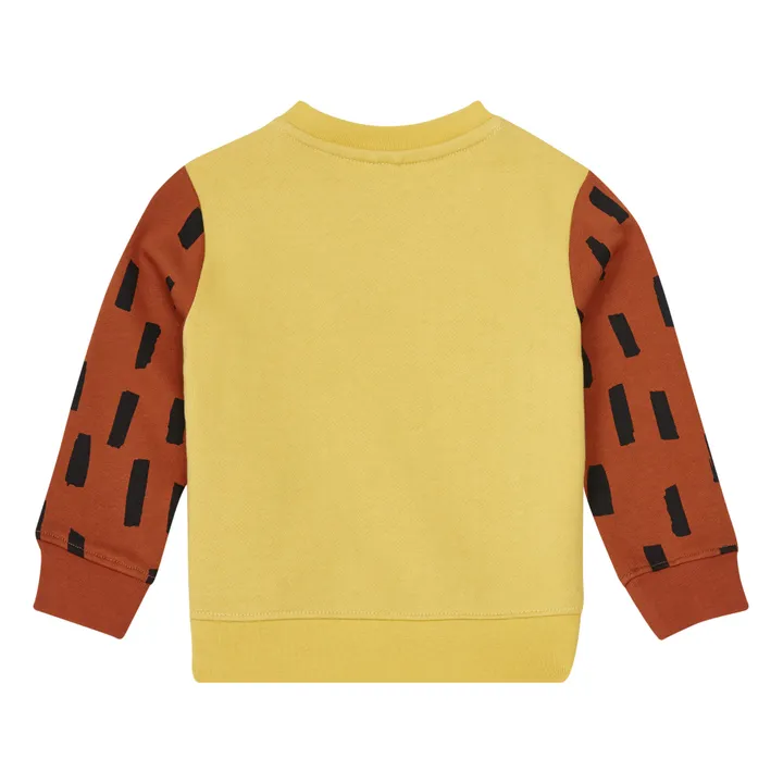 Sweatshirt Füchse Bio-Baumwolle | Gelb- Produktbild Nr. 1