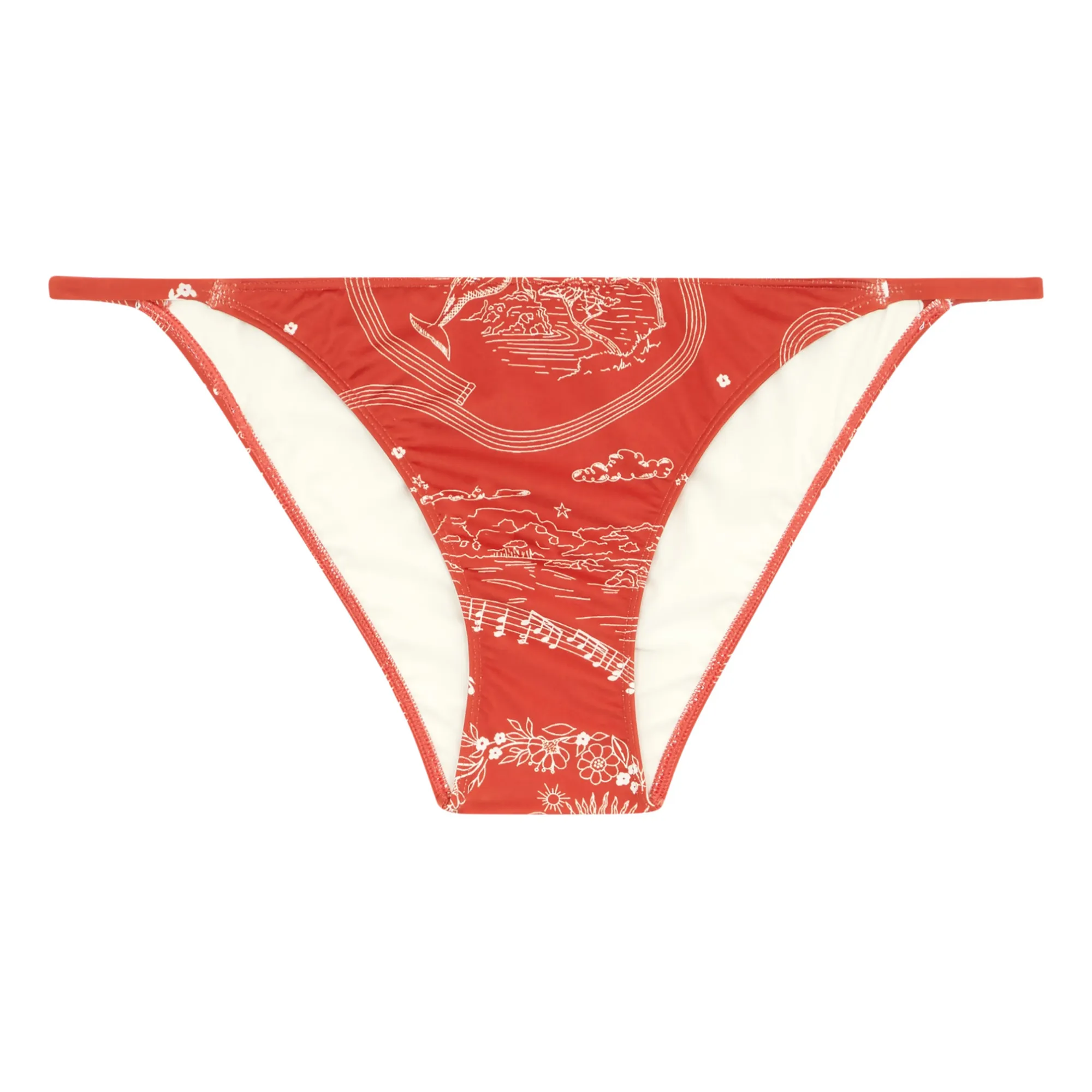 Roseanna Orange Lucio Five Bikini Bottoms
