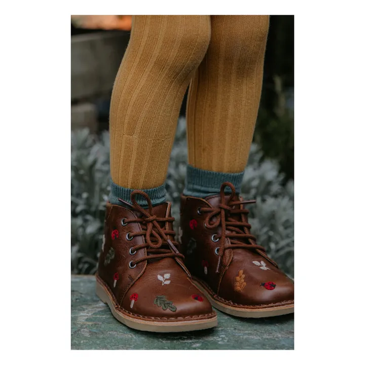 Woodland Lace-Up Boots - Uniqua Capsule Collection | Brown- Product image n°4