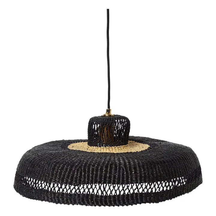 Suspension Hatter tissé à la main | Noir- Image produit n°0