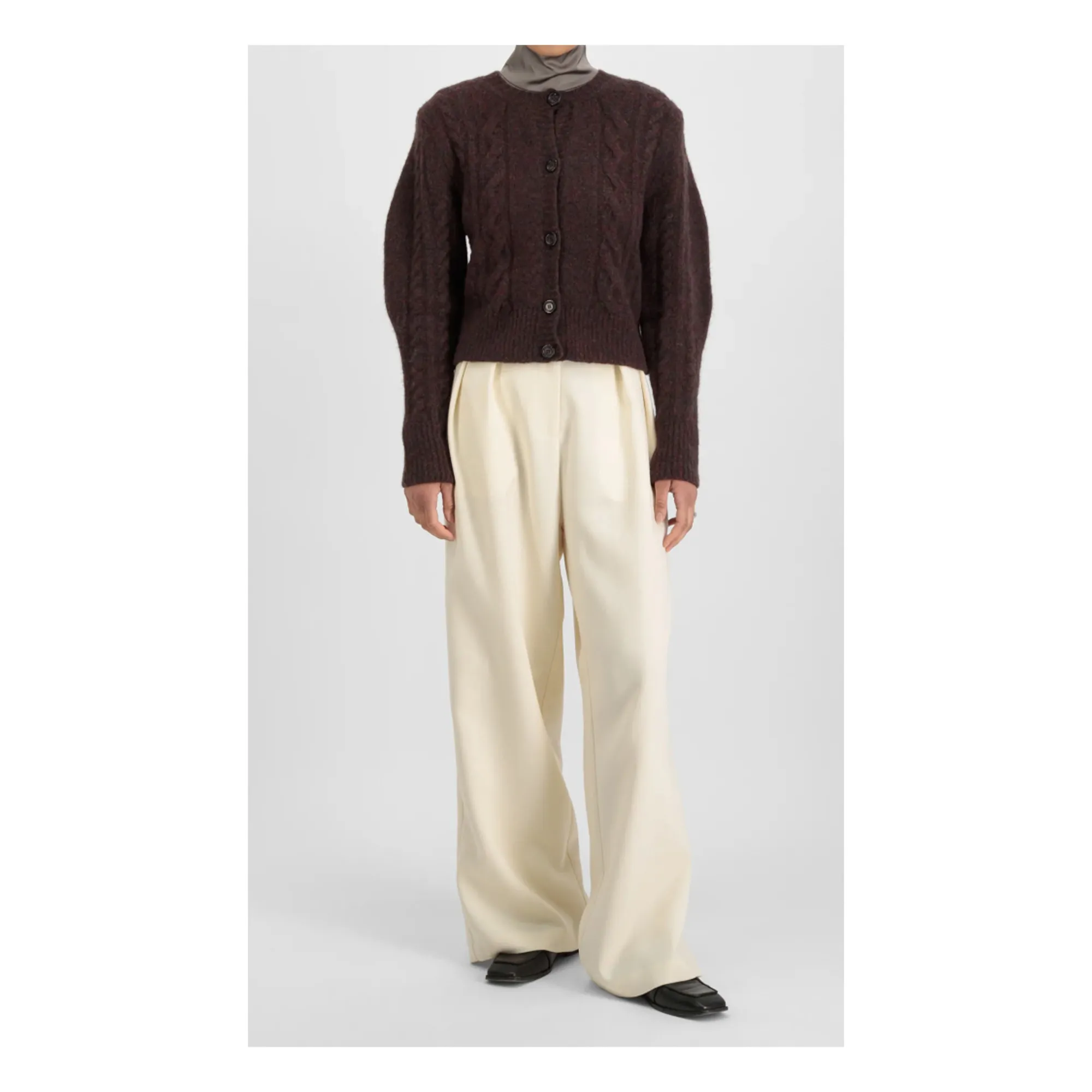 Róhe Women's Brown Terry Cardigan