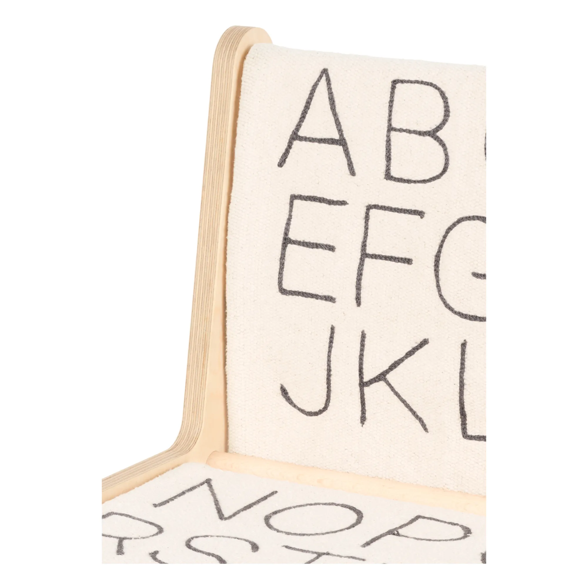 Chaise Sillita en bouleau déhoussable | Ecru- Image produit n°2