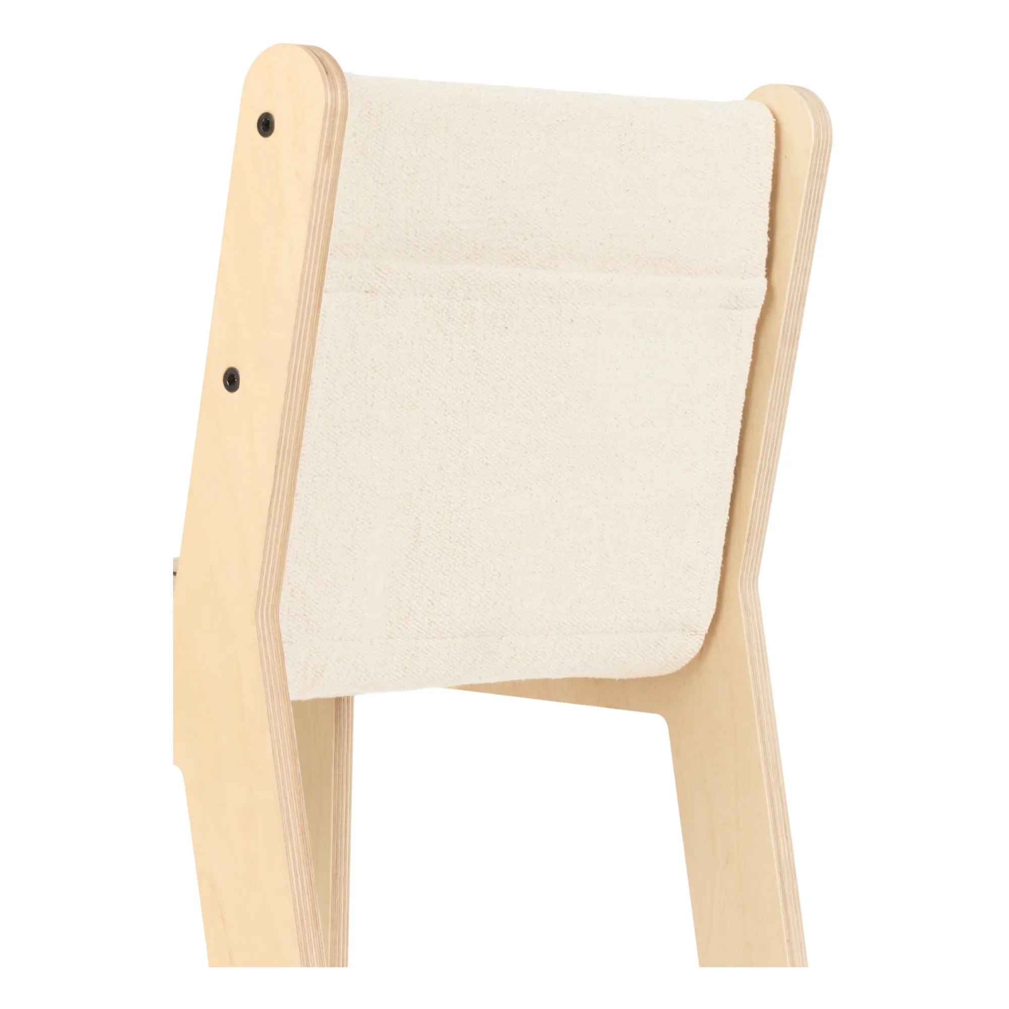 Chaise Sillita en bouleau déhoussable | Ecru- Image produit n°6