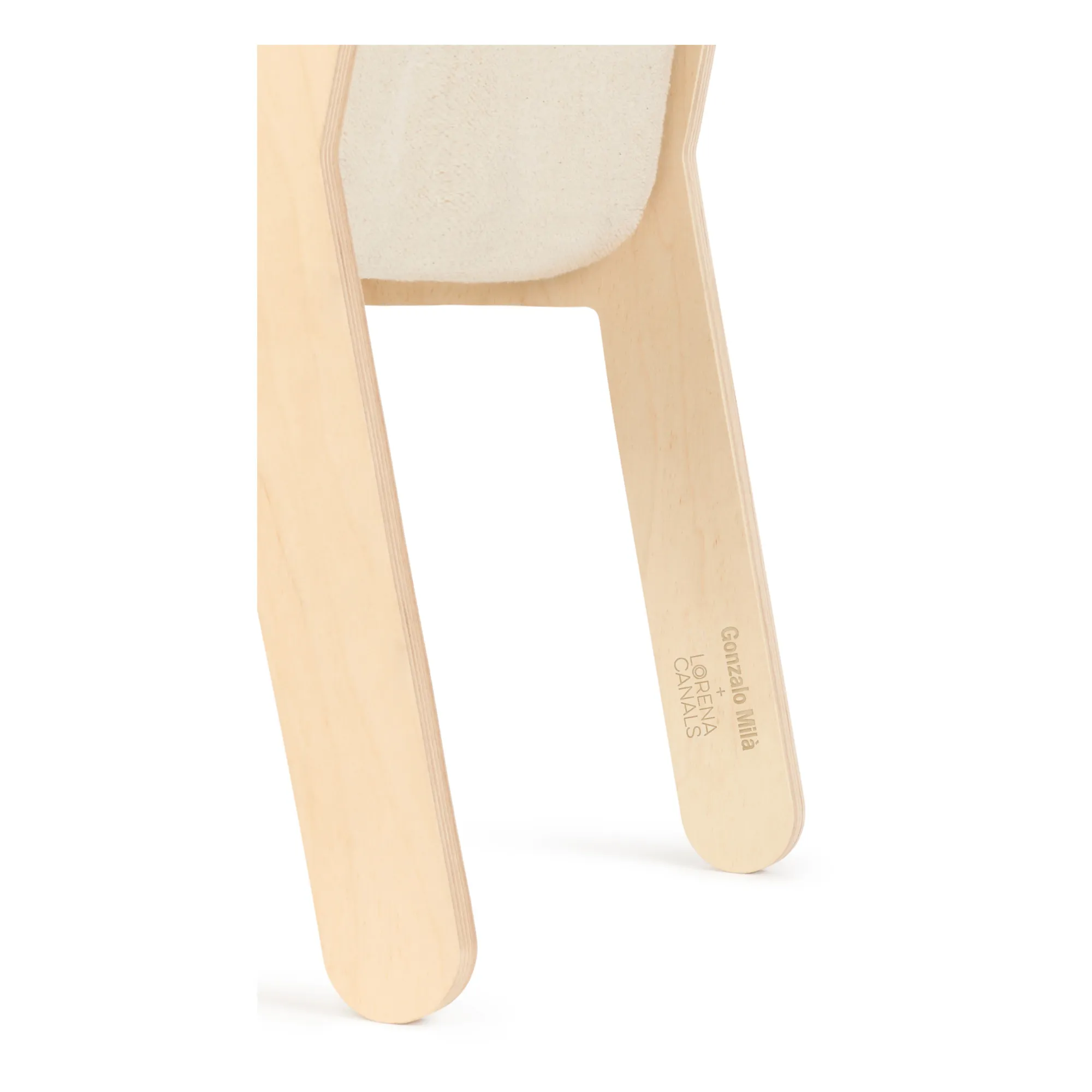 Chaise Sillita en bouleau déhoussable | Ecru- Image produit n°8