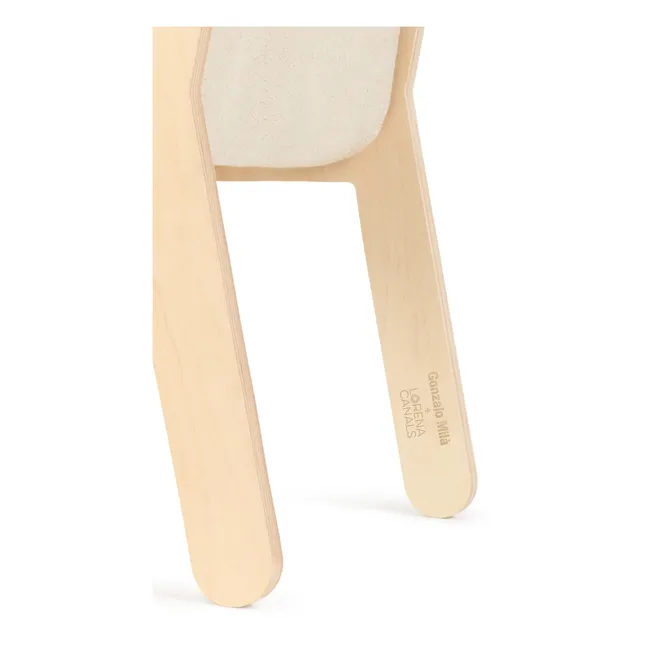 Sedia, modello: Sillita, in betulla, sfoderabile | Ecru