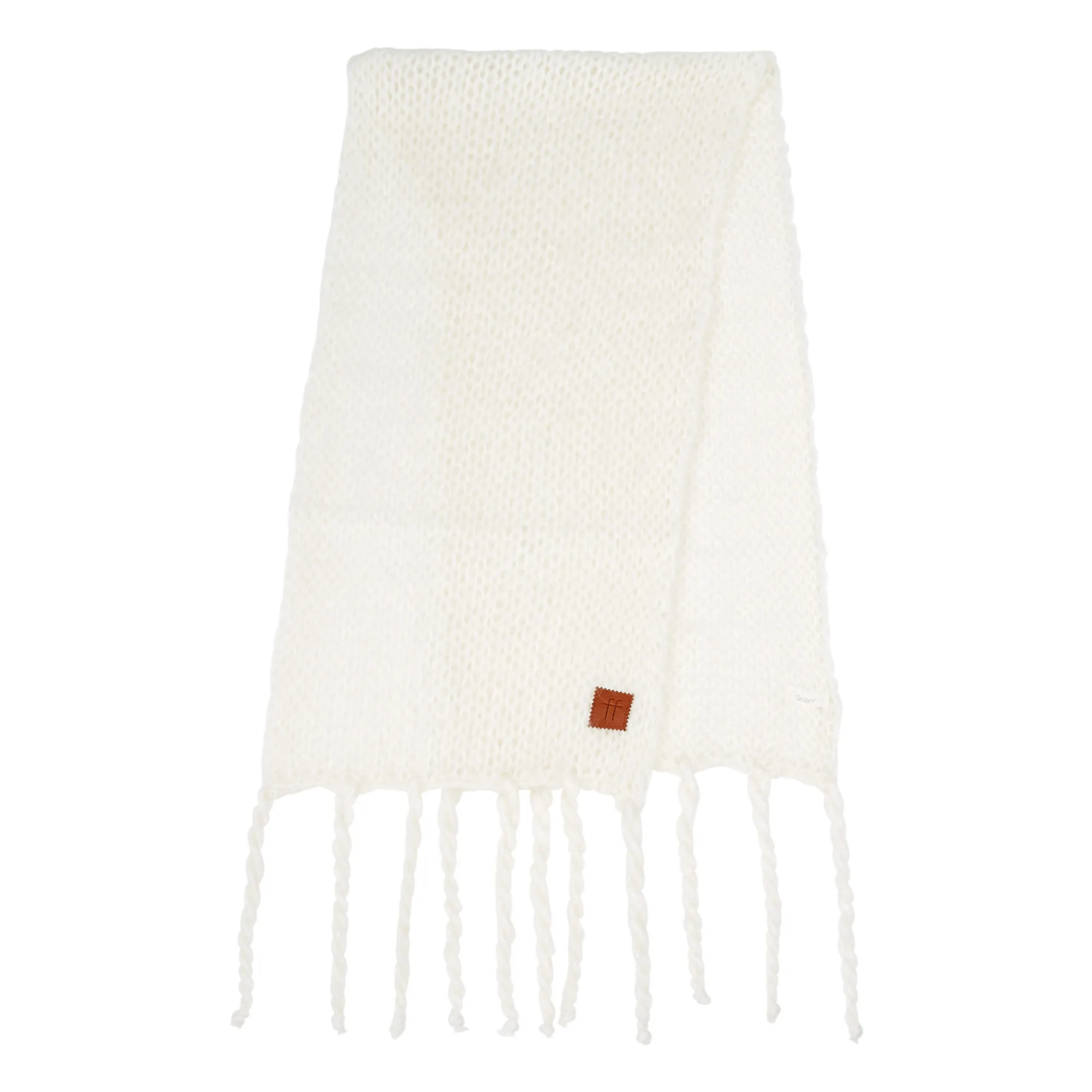 Forte Forte White Mohair Scarf