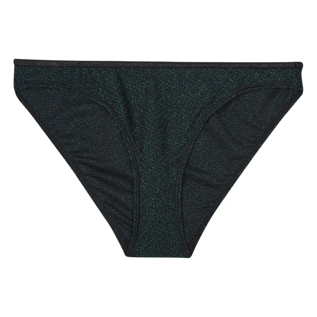 Costume da bagno Georgia Shiny Brief | Nero