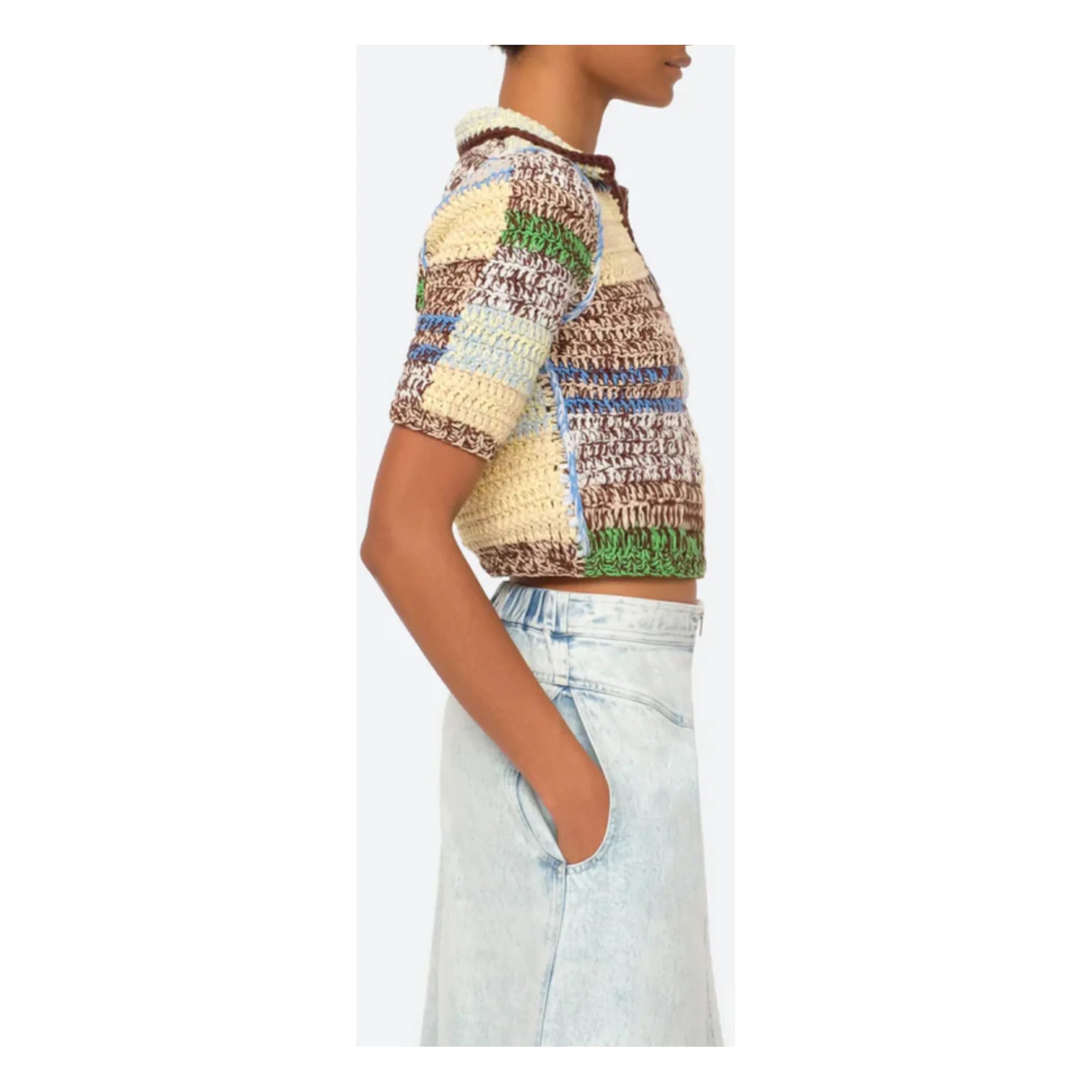 Sea NY - Paige Marles Crochet Top - Ecru | Smallable