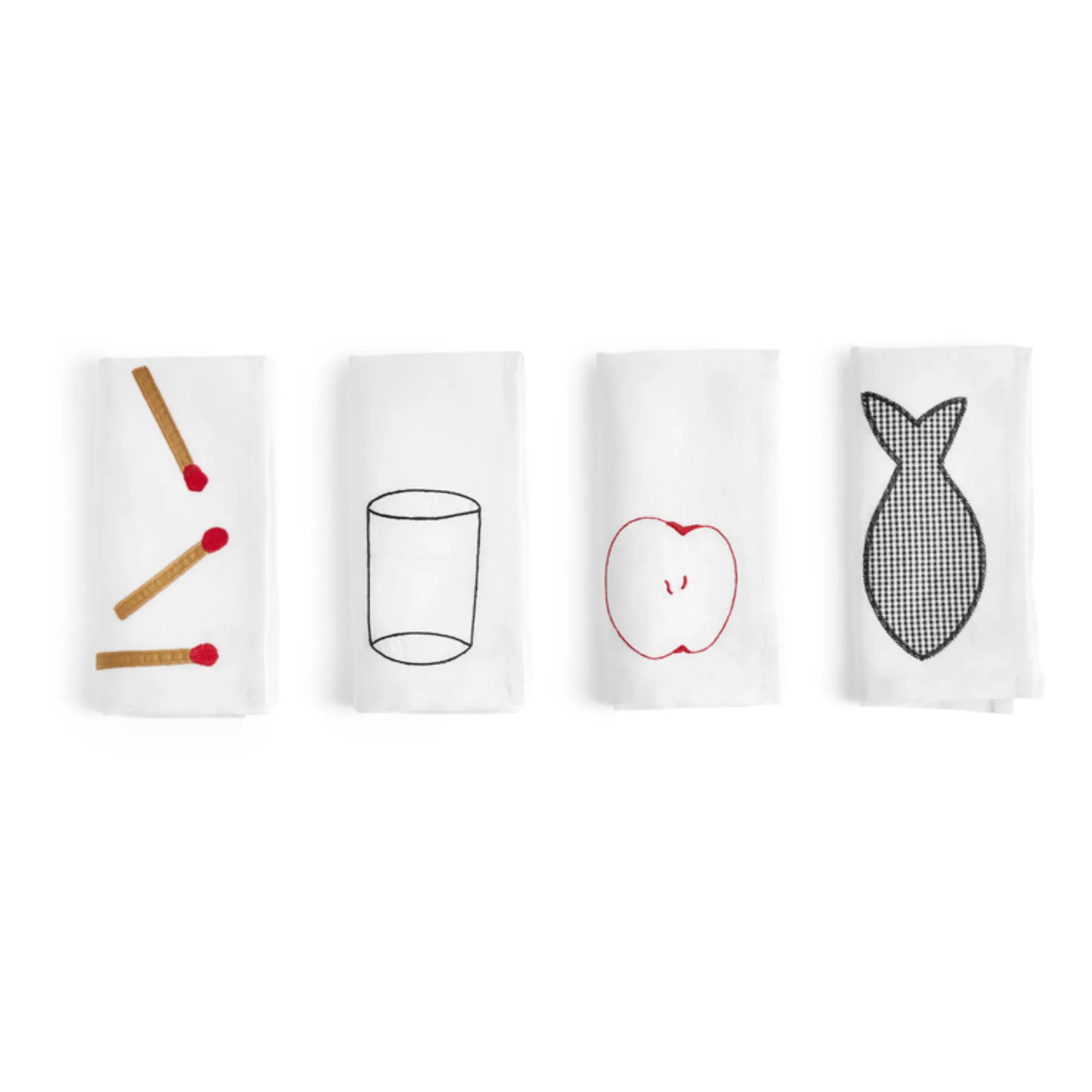 Hay White Sobremesa Napkins - Set Of 4