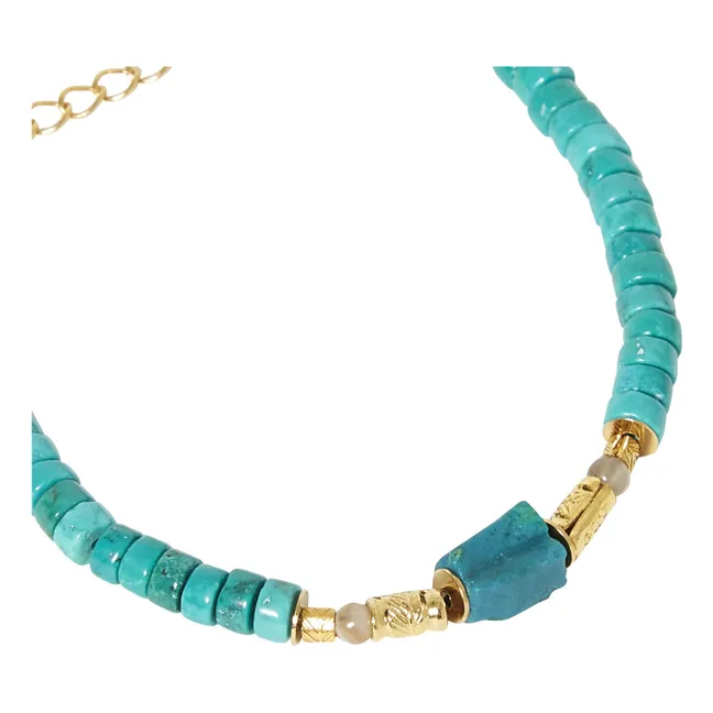 Pulsera Gokarna | Azul Turquesa