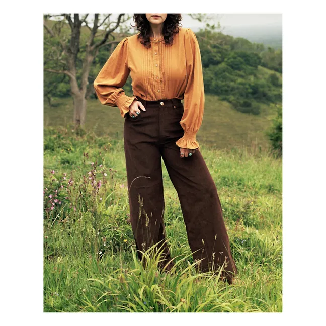 Heather Corduroy Trousers | Brown