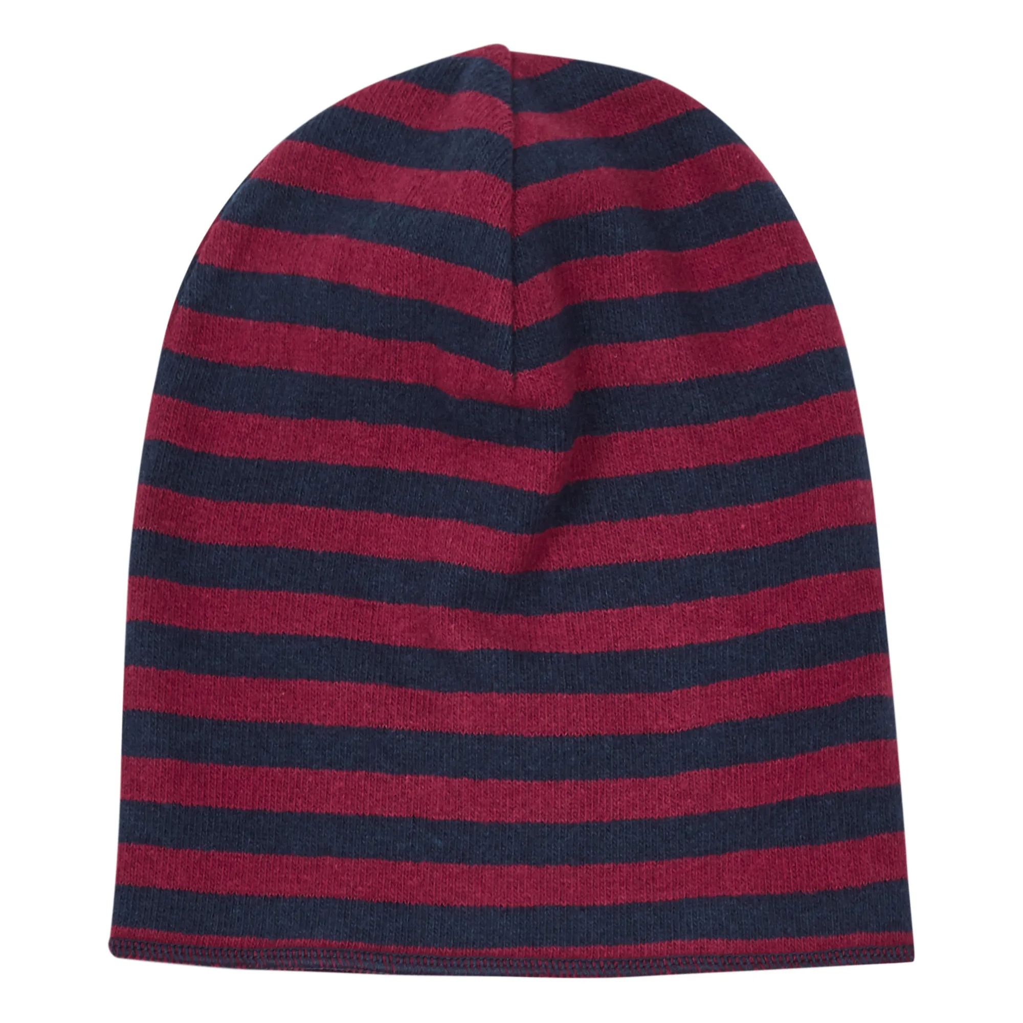 Zhoe & Tobiah Navy Blue Striped Beanie