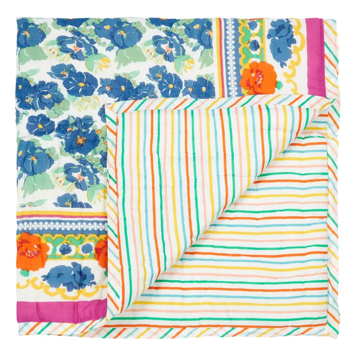 Funda de edredón reversible Blue flowers sarong- Imagen del producto n°1