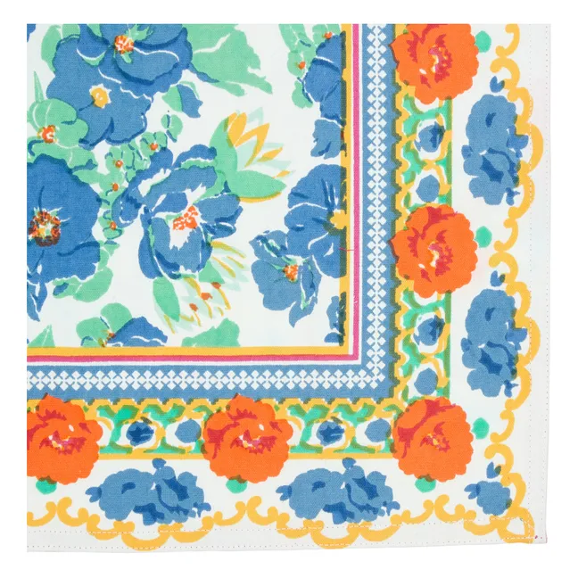 Mantel individual Blue flowers sarong