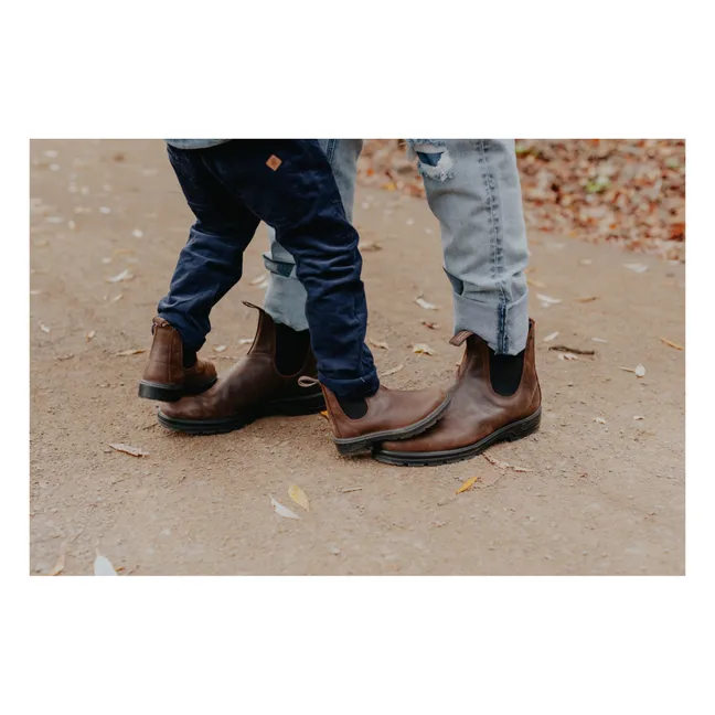 Botas Chelsea de nobuck | Chocolate