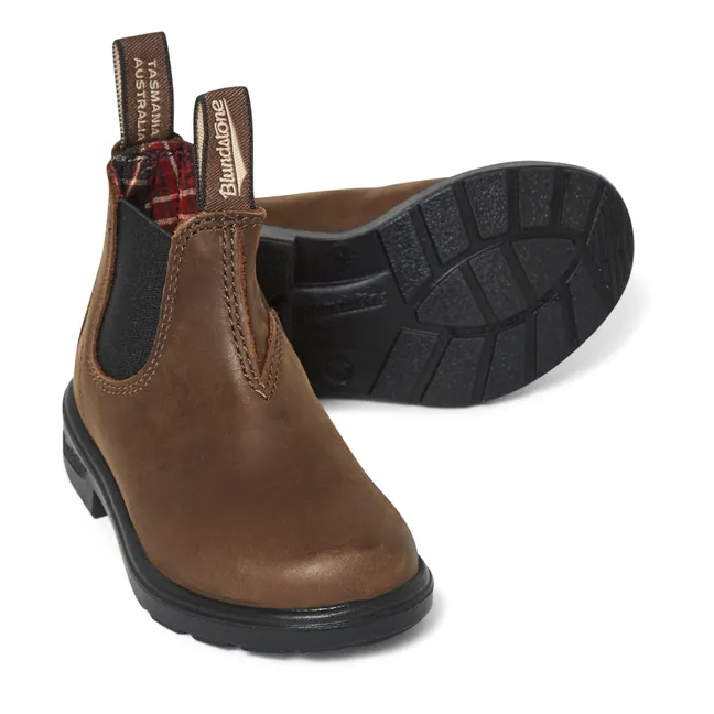 Botas Chelsea de nobuck | Chocolate