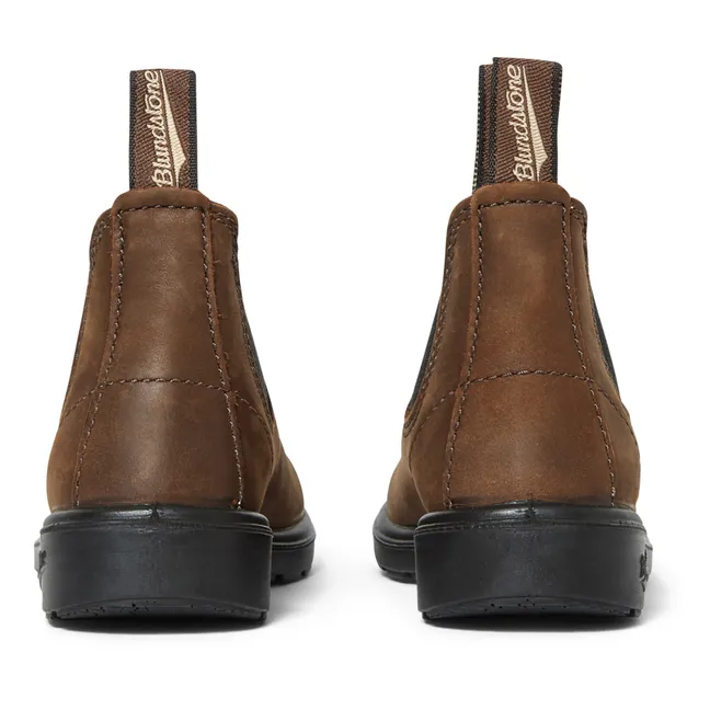 Botas Chelsea de nobuck | Chocolate